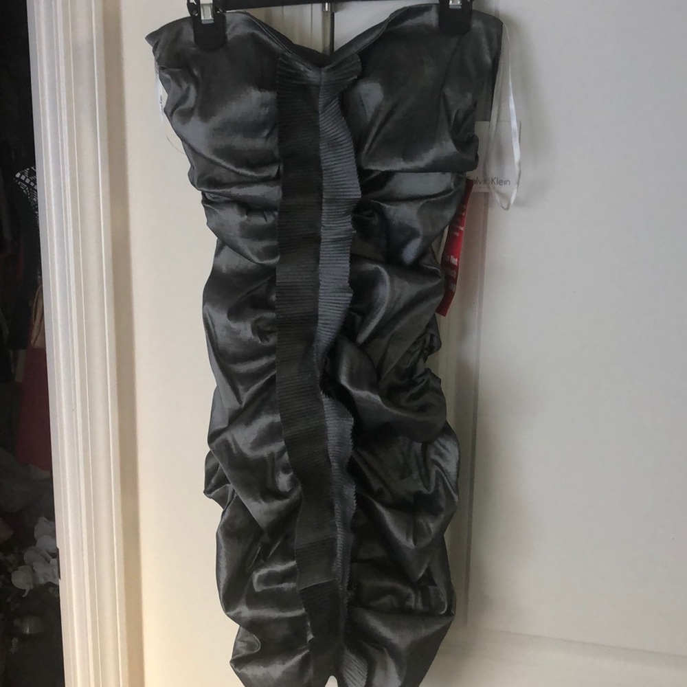 New w tag Calvin Klein gunmetal dress size 8